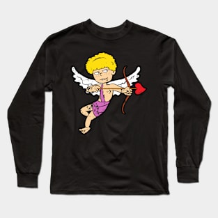 Retro Vintage Grunge Valentine's Day Cupid Long Sleeve T-Shirt